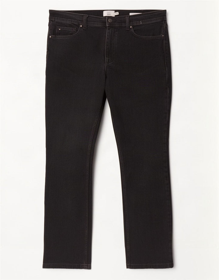 Marks & Spencer Jean droit régulier pour homme W36 L31 en coton noir