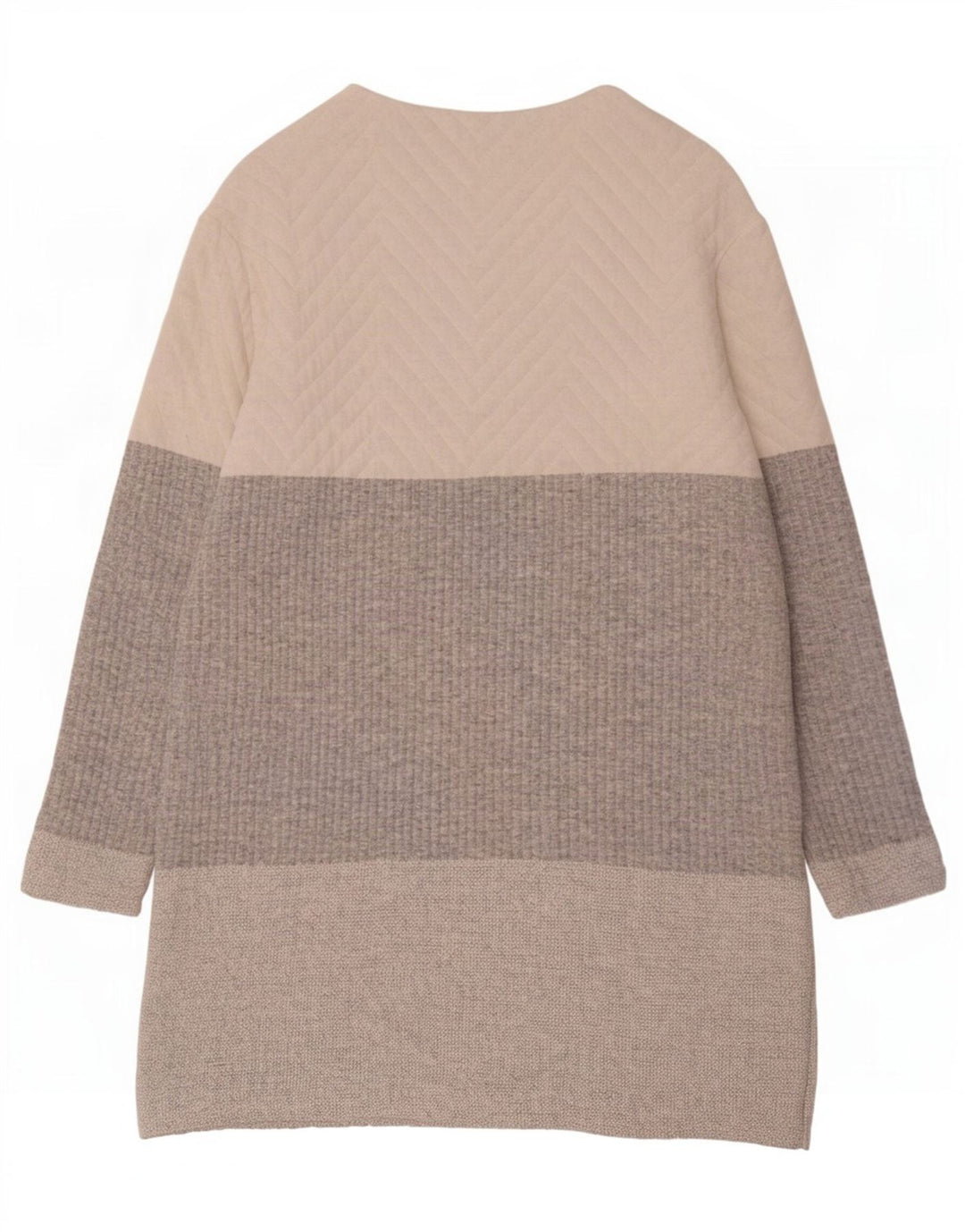 Zara Femme Robe Pull UK 10 Petit Polyester Colorblock Multicolore