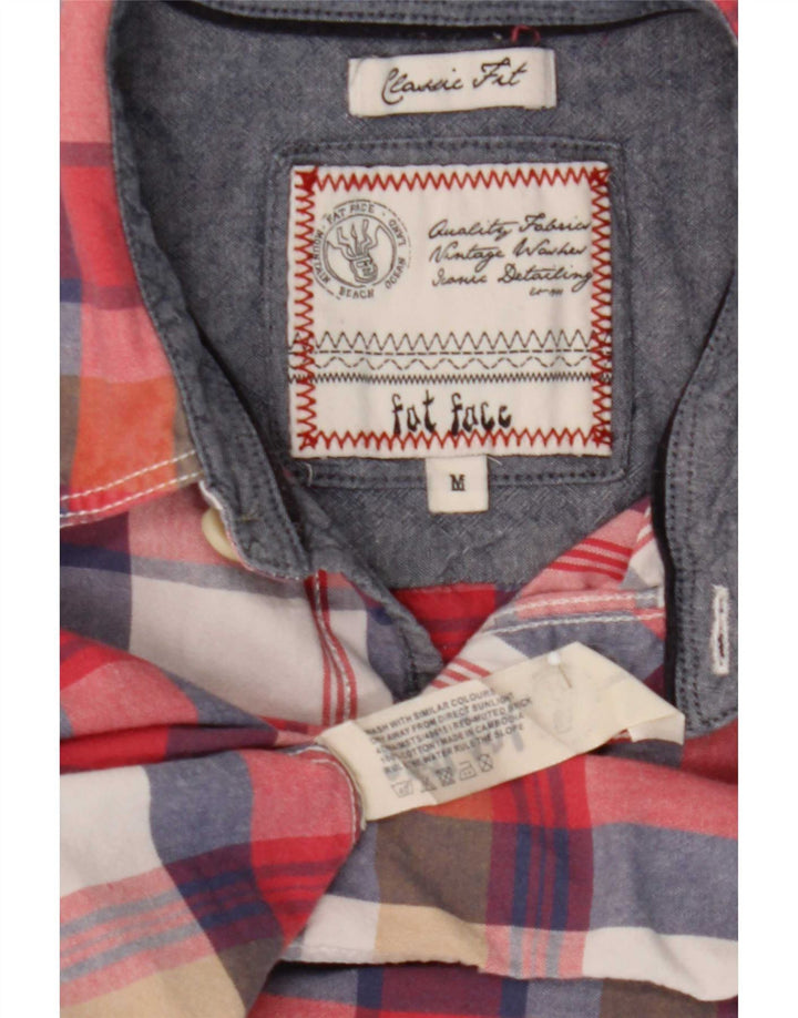 Fat Face Chemise à Manches Courtes Homme Coupe Classique Carreaux Multicolores Moyens