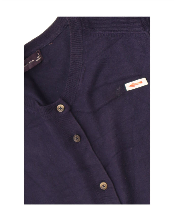 Marks & Spencer Cardigan pour femme en viscose bleu marine moyen UK 12