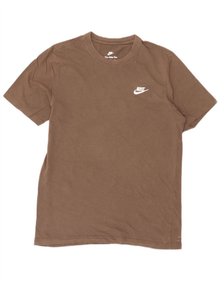 Nike T-Shirt Homme Gris Moyen Coton