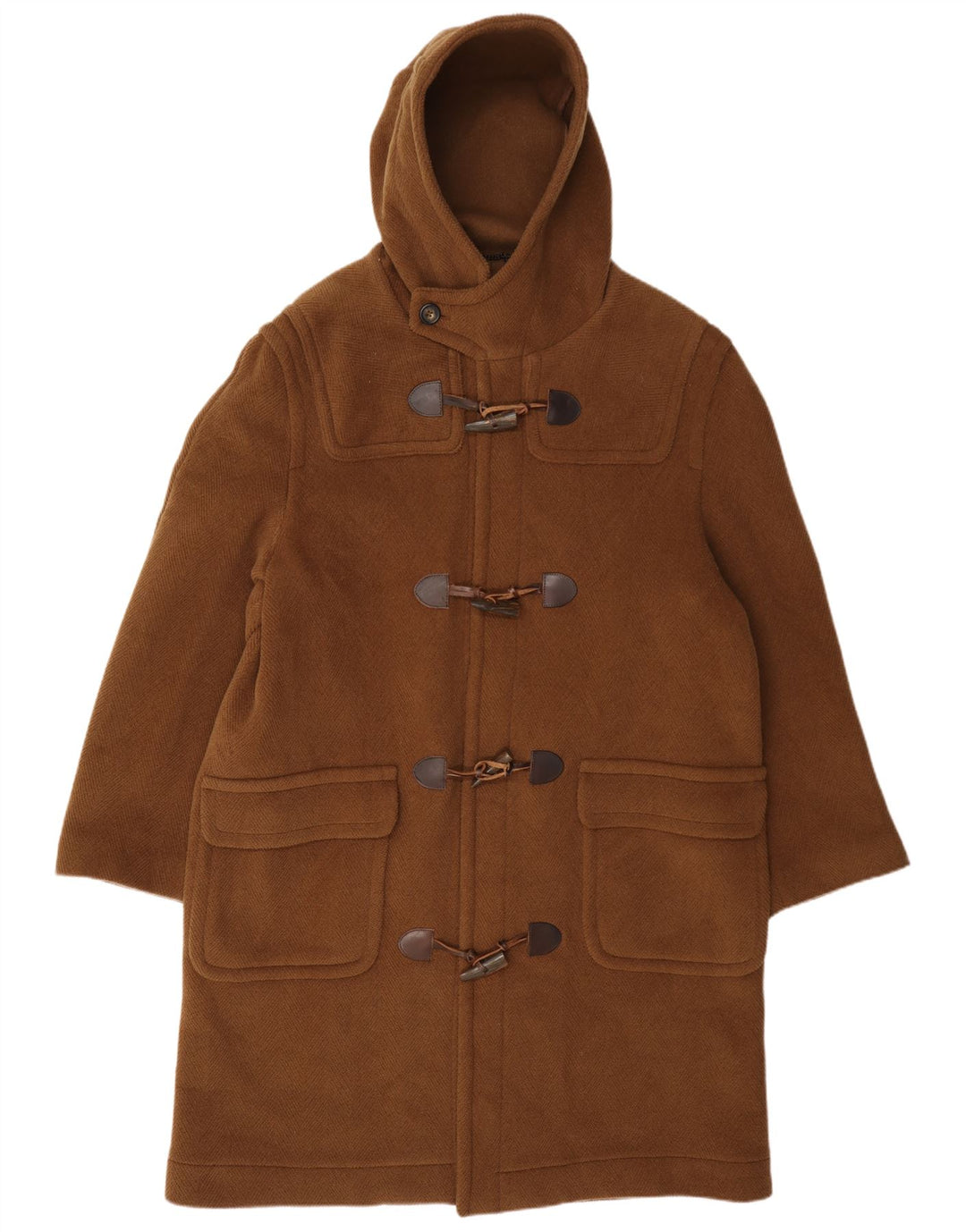 DAKS Duffle-coat à capuche pour homme IT 48 en laine marron moyen