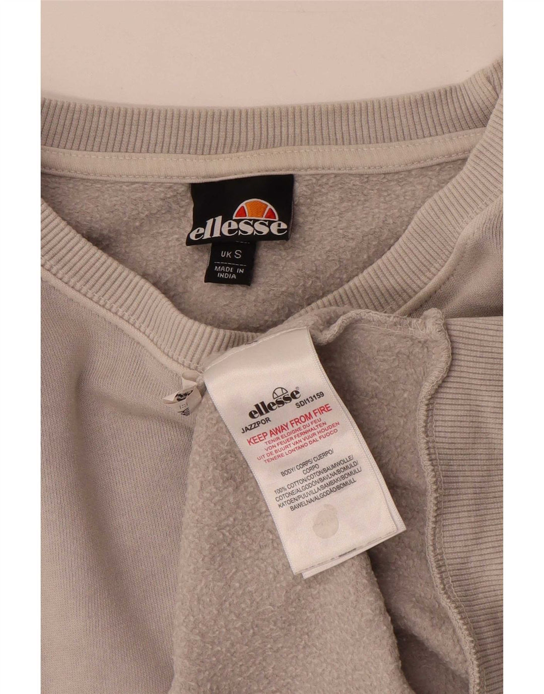 Fila Sweat-shirt pour homme en coton gris Small