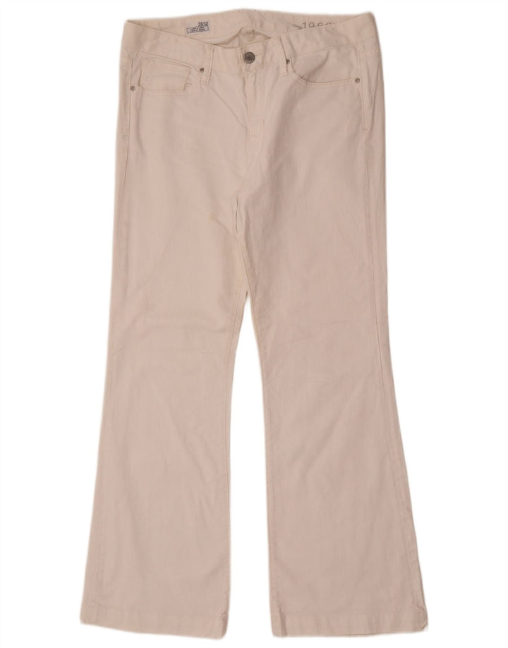 Gap Jeans Bootcut Femme US 12 Large W31 L31 Coton Blanc