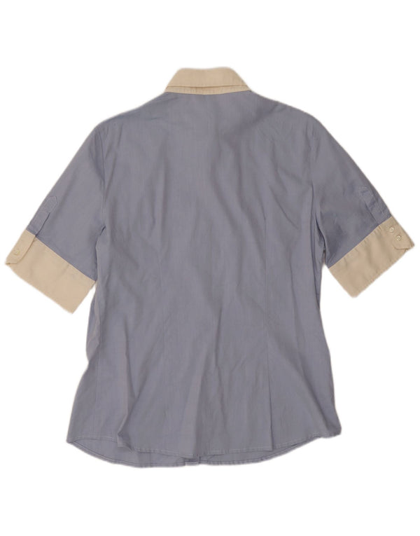 Henry Cottons Chemise à manches courtes pour femme IT 52 2XL Bleu Colorblock Coton