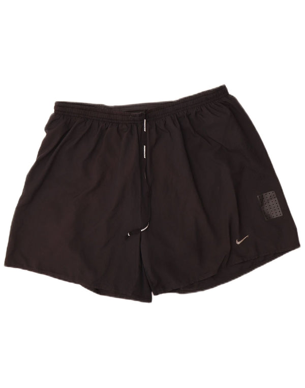Nike Short de sport Dri Fit pour homme XL Noir Polyester