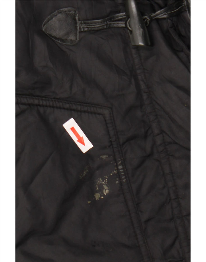 Calvin Klein Jeans Manteau rembourré pour femme UK 14 Medium Noir