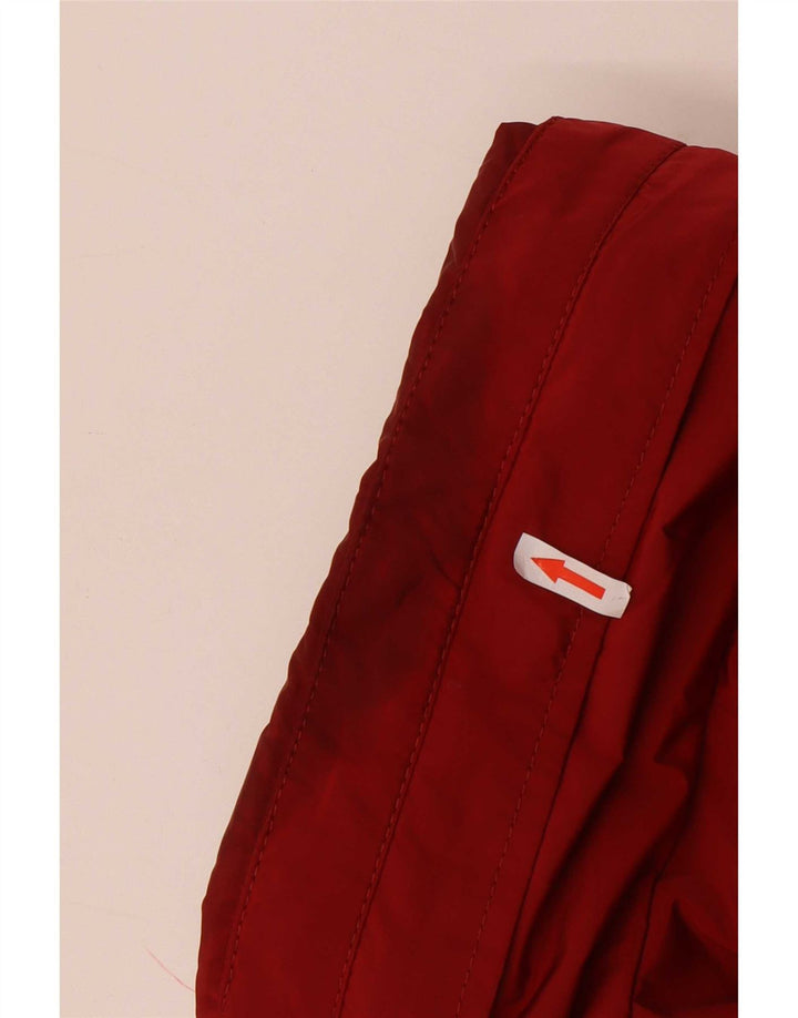 Zara Veste matelassée à capuche pour homme UK 44 2XL Rouge Polyester