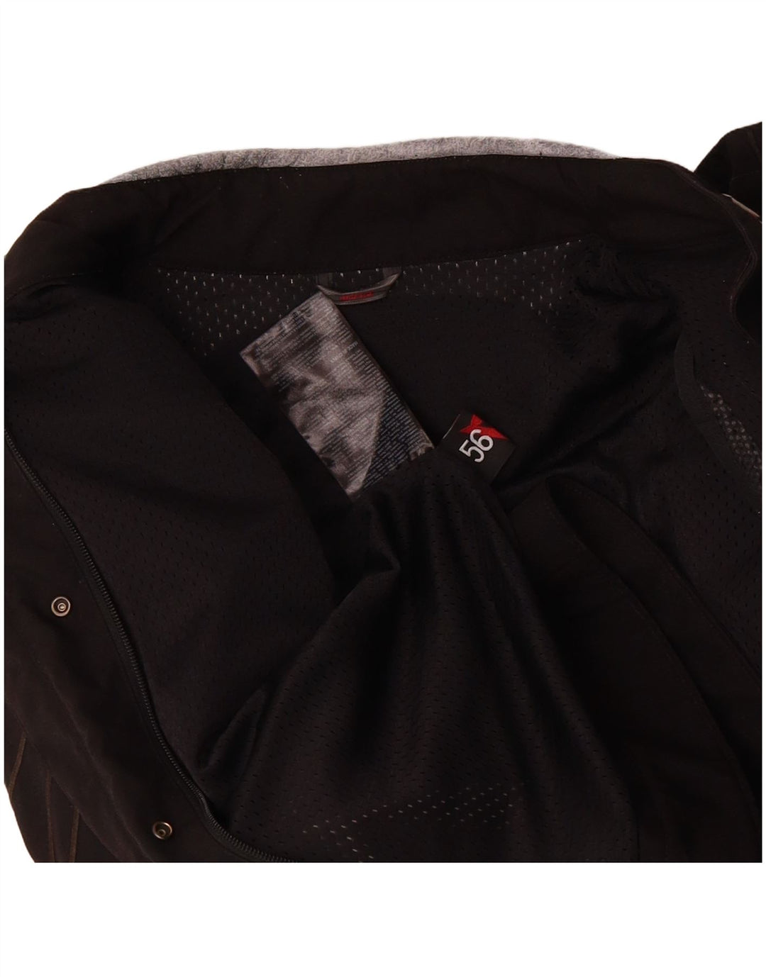 DAINESE Mens Graphic Racer Jacket IT 56 3XL Black Nylon