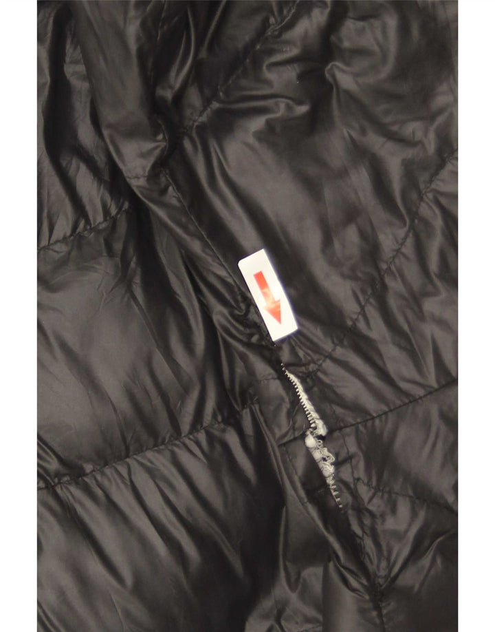 Barbour Veste matelassée à capuche pour femme UK 16 Large Noir Polyamide