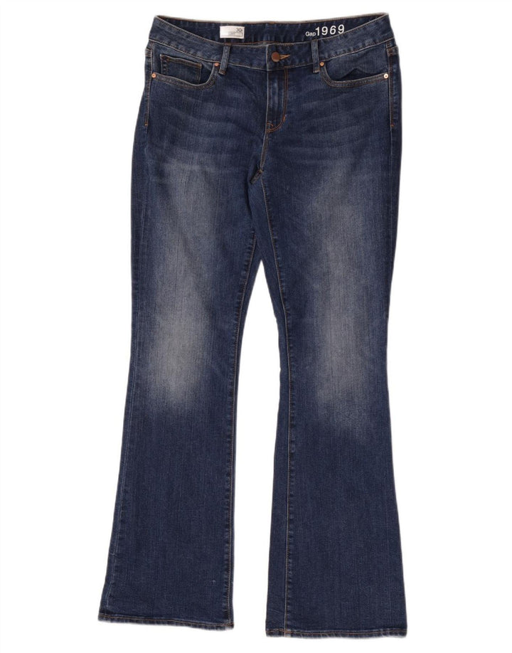 Gap Jean bootcut courbé pour femme US 10 Large W30 L33 Bleu Coton