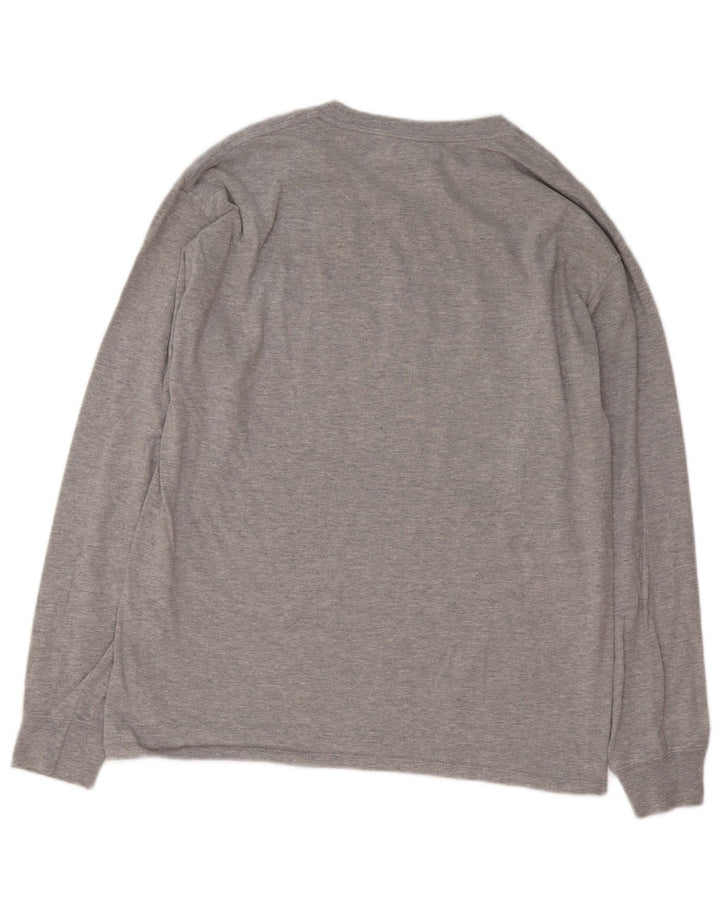 Champion Haut graphique à manches longues pour homme en coton gris Taille L