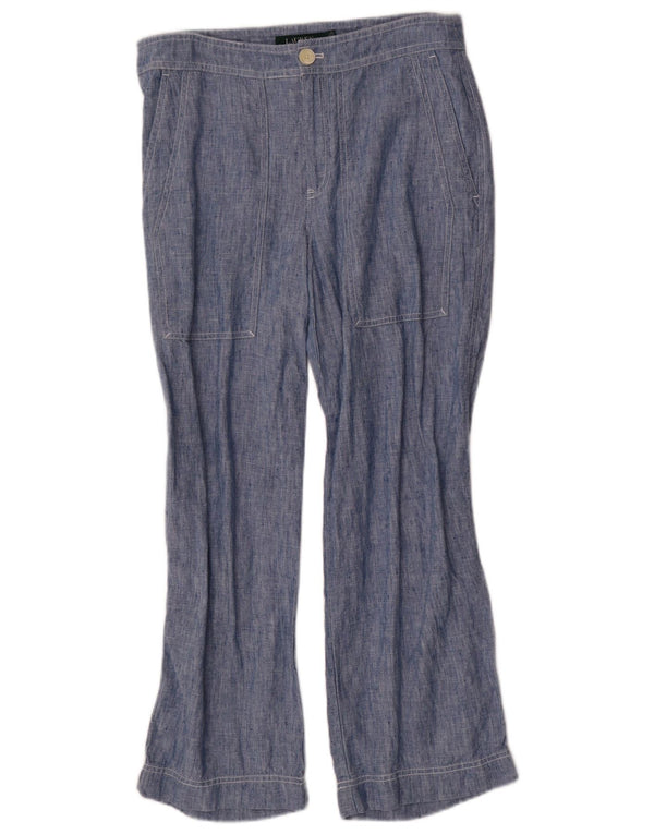 Ralph Lauren Pantalon droit pour femme US 4 Small W30 L26 Lin bleu
