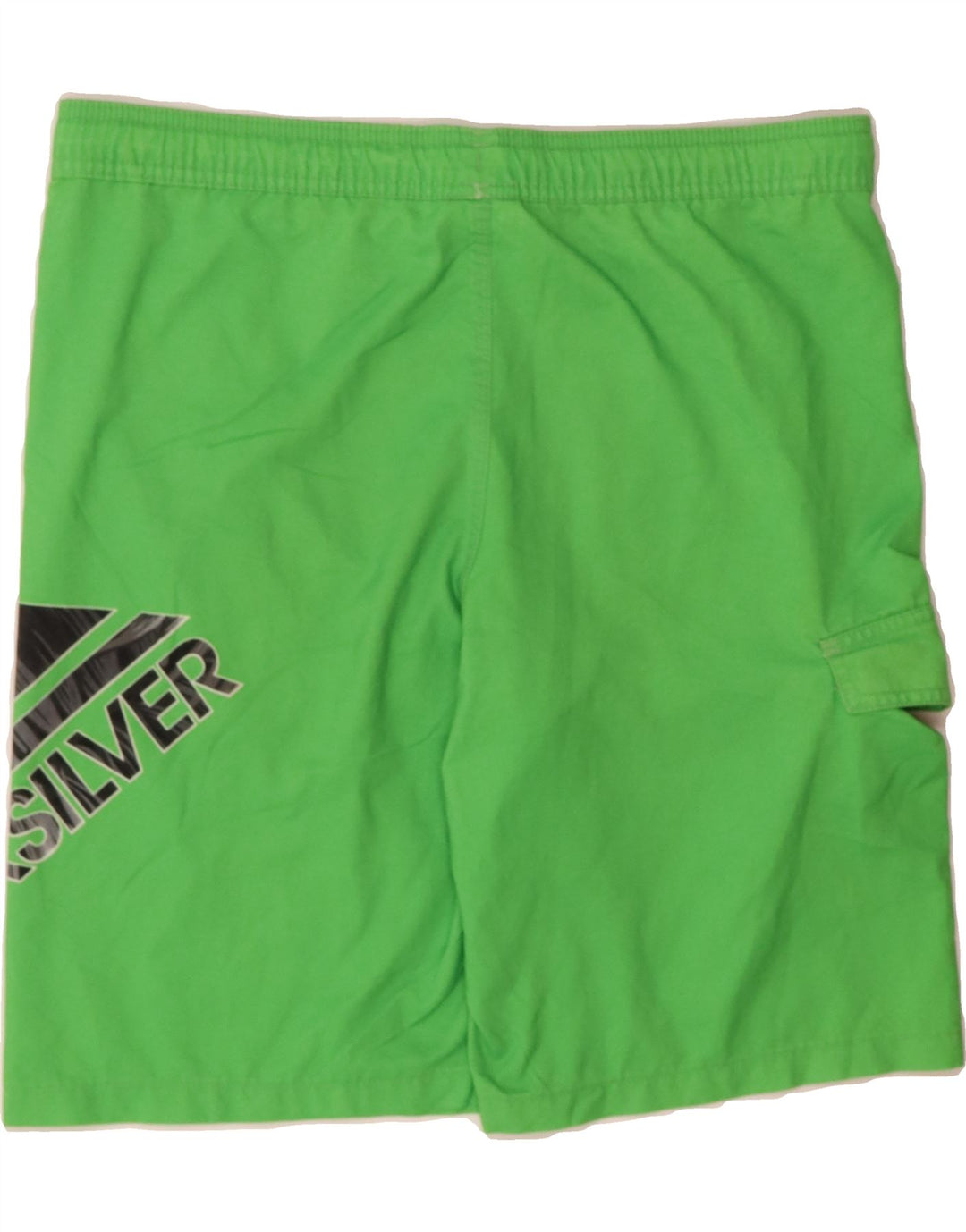 QUIKSILVER Mens Graphic Swimming Shorts XL  Green Polyester Vintage Quiksilver and Second-Hand Quiksilver from Messina Hembry 