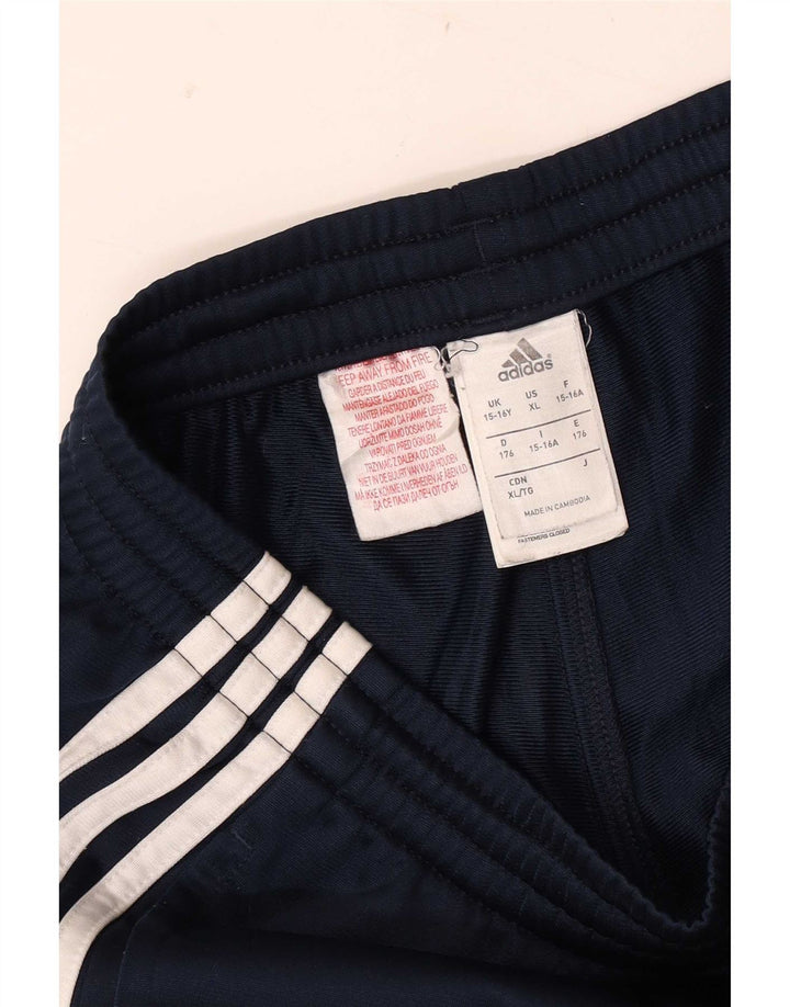 Pantalon de survêtement Adidas garçon 15-16 ans bleu marine polyester