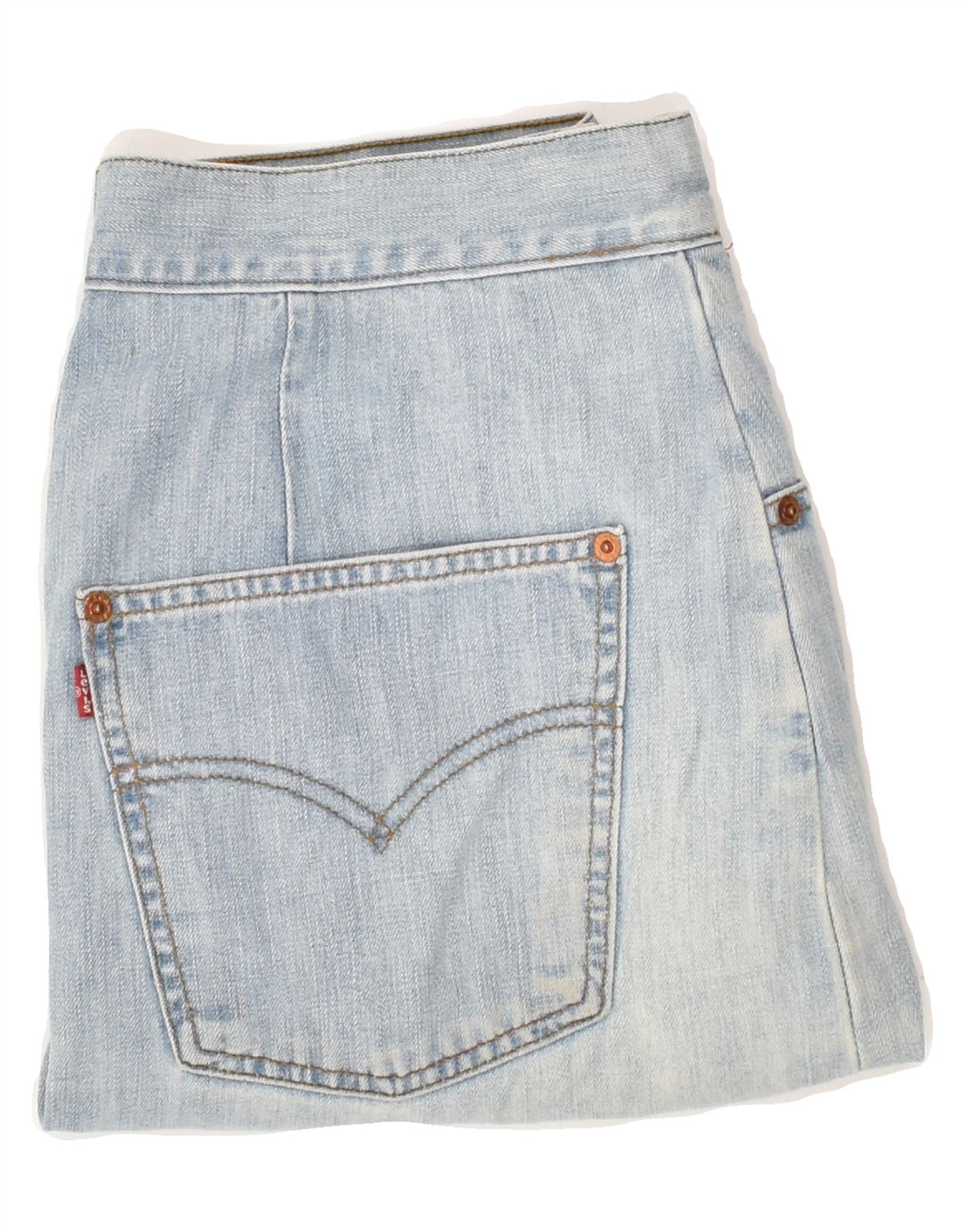 LEVI'S Womens Denim Skirt W32 Large Blue Vintage Levi's and Second-Hand Levi's from Messina Hembry 