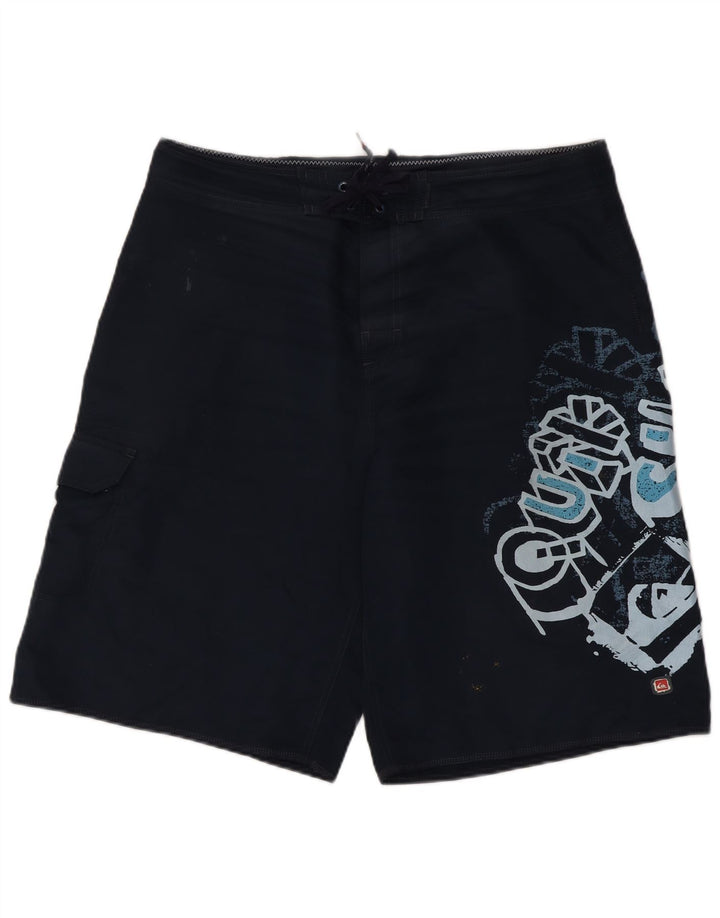 Quiksilver Short de bain graphique homme grand bleu marine polyester