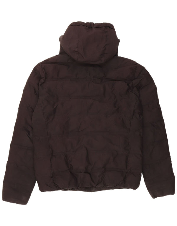 Superdry Veste matelassée à capuche pour hommes UK 40 Large Noir Polyester