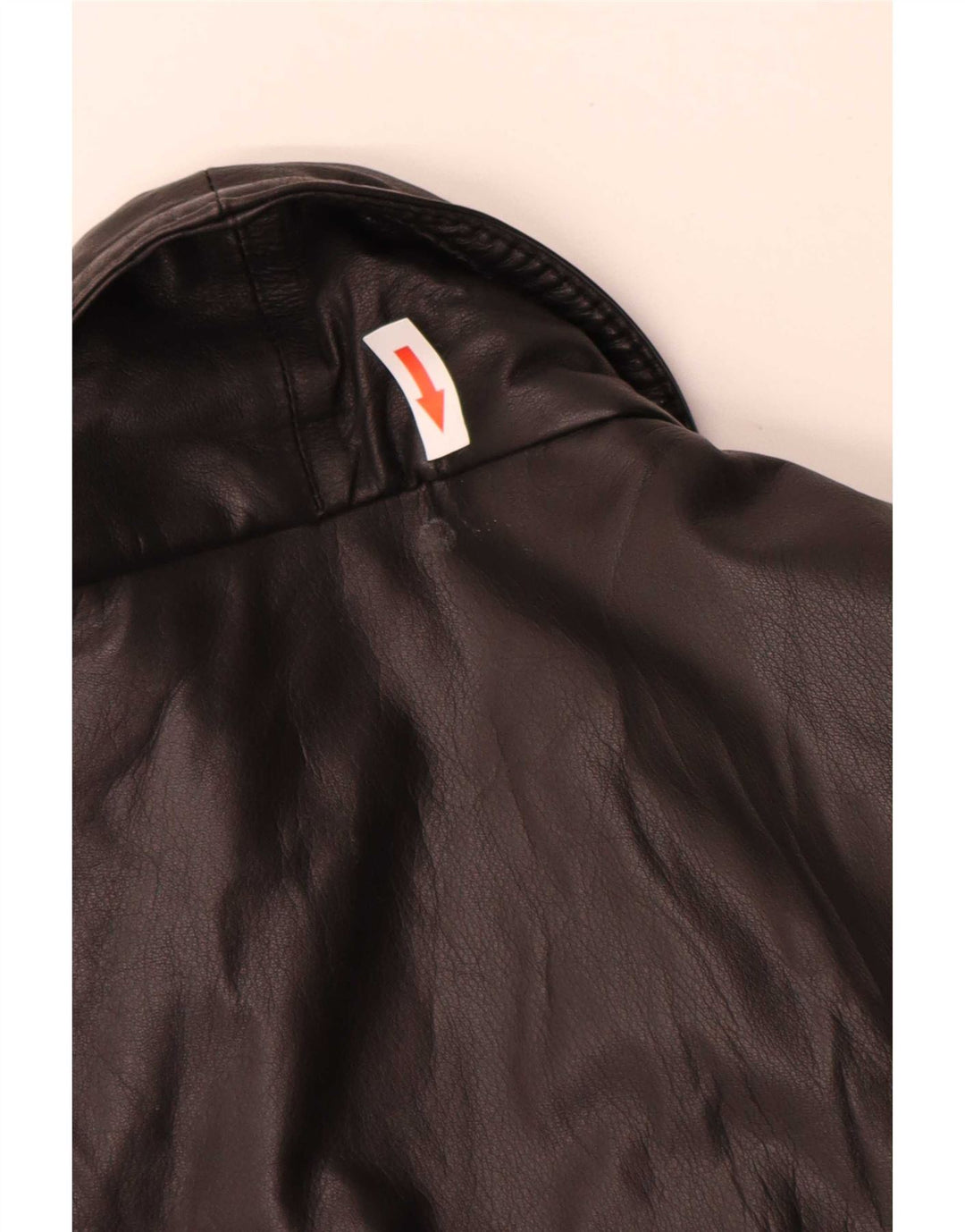 veste en cuir homme vintage IT 50 Grand Noir