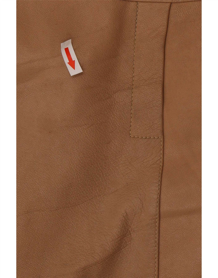 veste en cuir homme vintage petit marron
