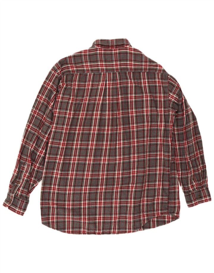 J. Crew Chemise en flanelle pour homme en coton à carreaux gris