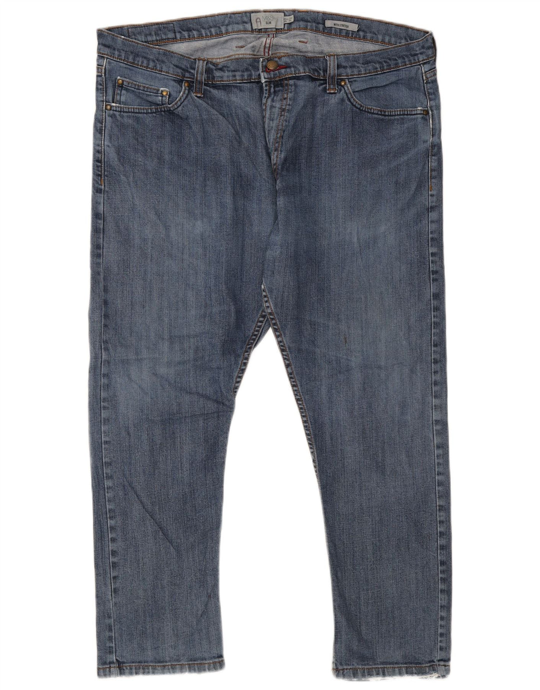 Marks & Spencer Jean Slim Homme W40 L29 Bleu Coton