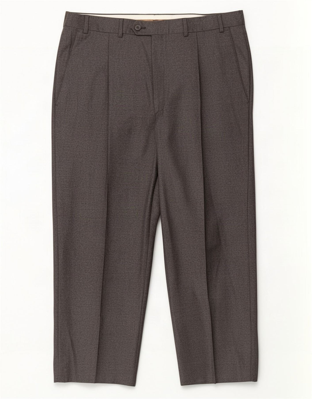 Marks & Spencer Pantalon de costume court pour homme W36 L24 Gris laine