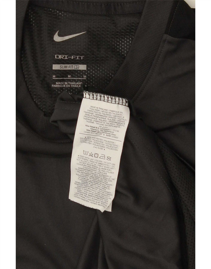 Nike Hommes Dri Fit Slim T-Shirt Haut Gris Moyen Colorblock Polyester