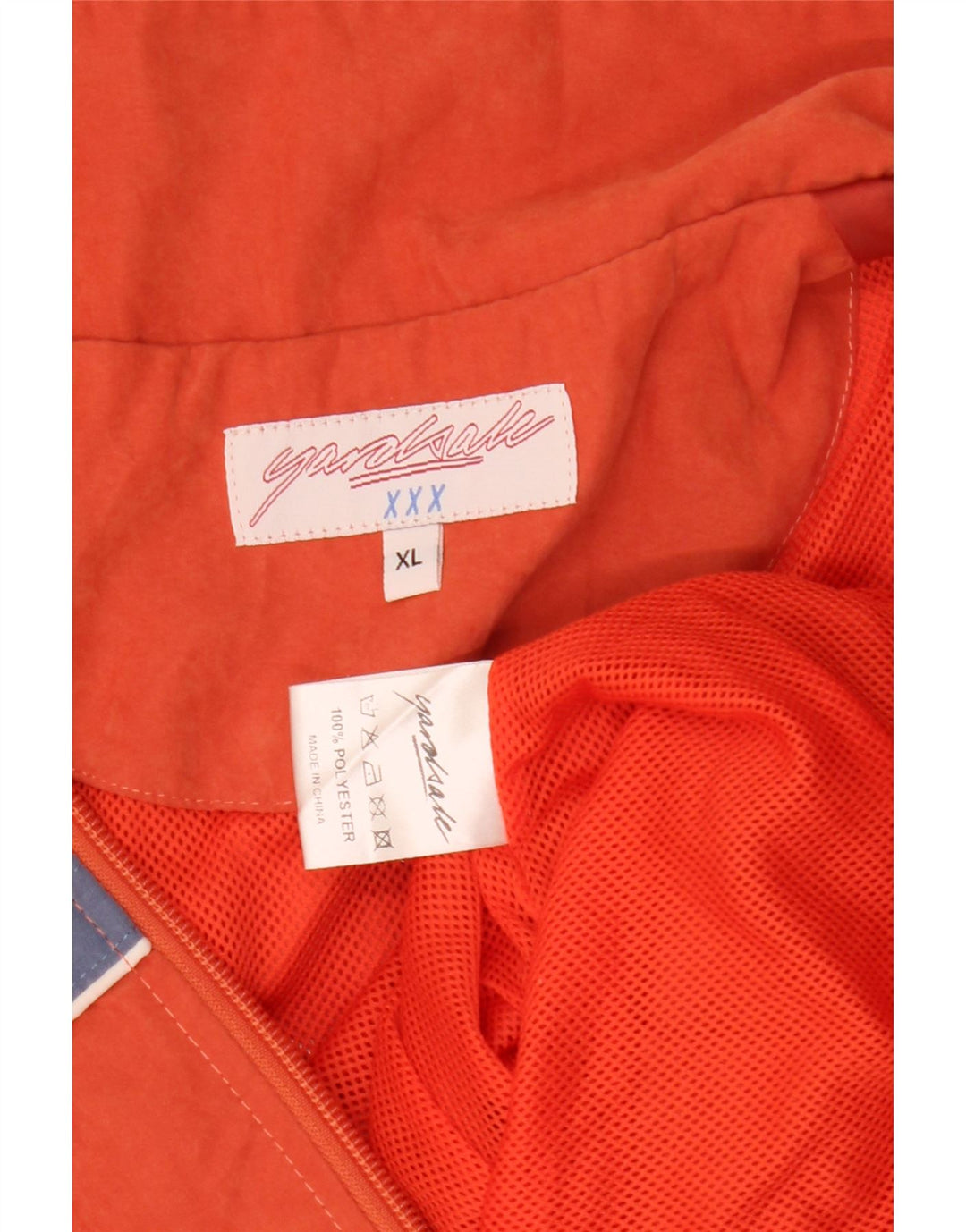 Yardsale Veste de Survêtement Graphique pour Homme XL Orange Colorblock Polyester