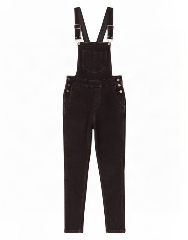 Fat Face Salopette Slim Jeans UK 8 Small W25 L26 Coton Noir