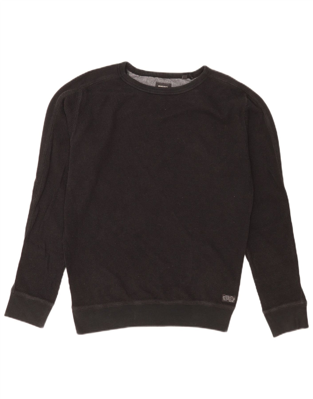 Diesel Sweat-shirt en coton noir moyen pour homme