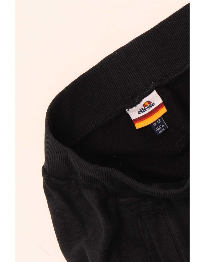 Ellesse Pantalon de survêtement pour femme UK 12 Medium Noir