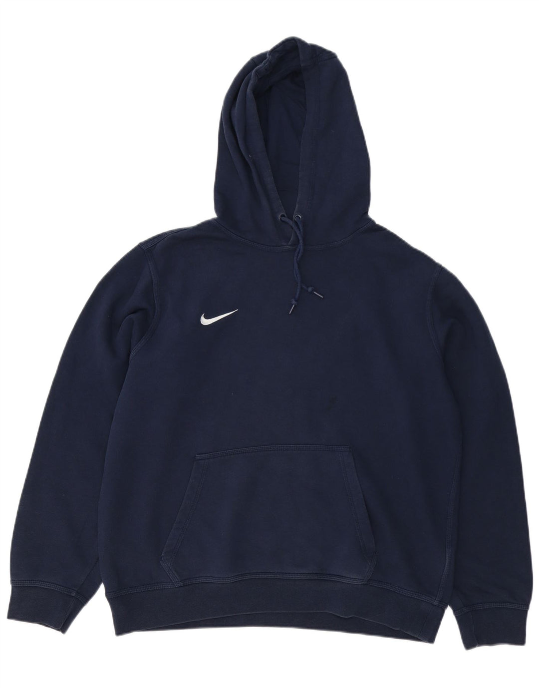 NIKE Pull à capuche pour homme en coton bleu marine Large