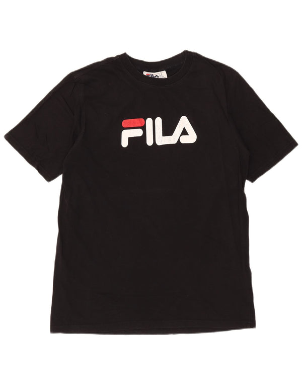 Fila T-Shirt Graphique Homme Noir Moyen Coton