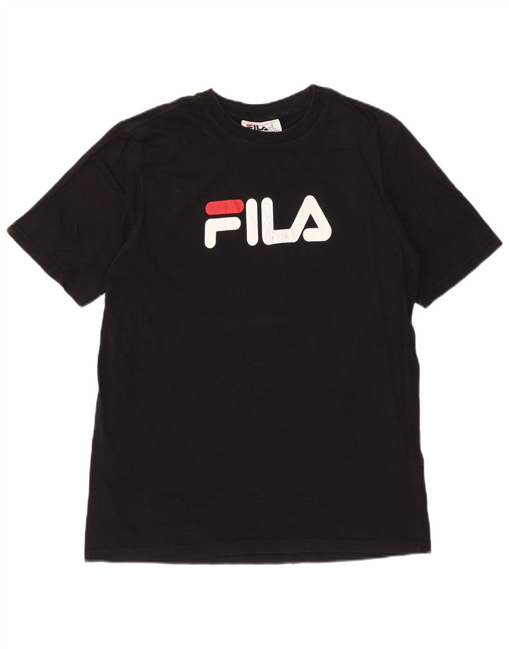 Fila T-Shirt Graphique Homme Noir Moyen Coton