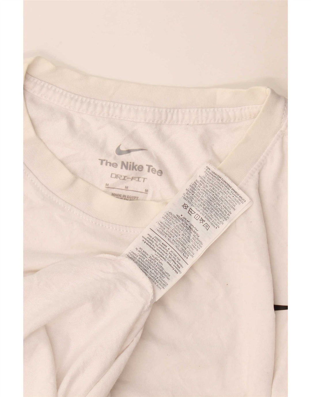 Nike T-Shirt Homme Blanc Moyen Coton