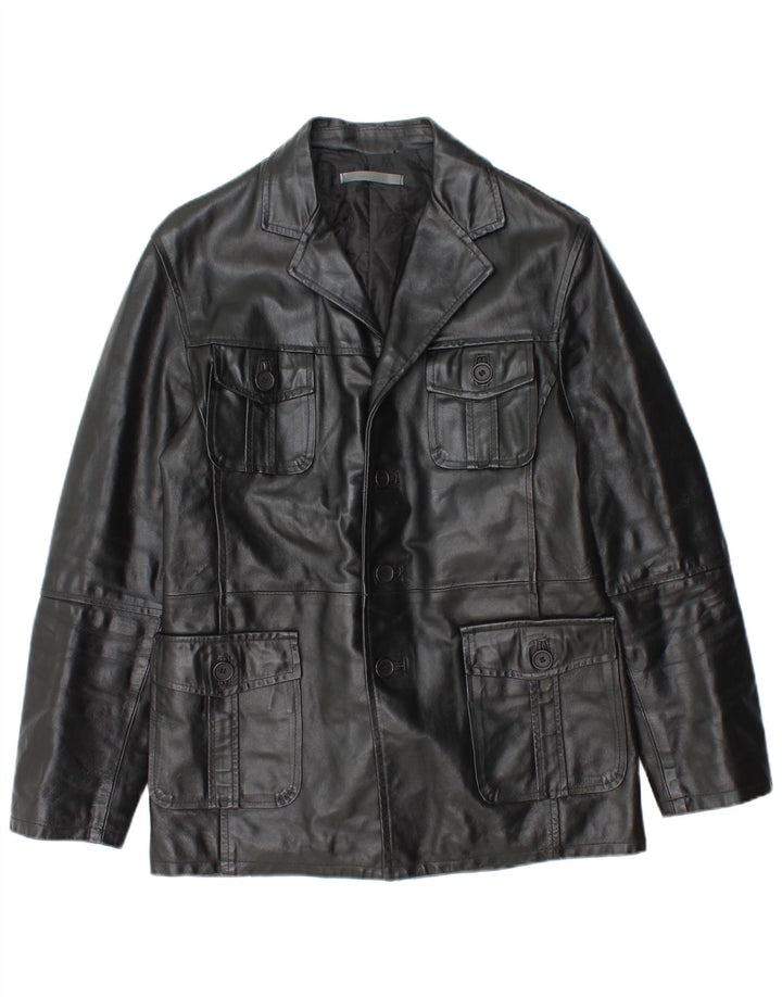 Imperial Veste en cuir pour homme UK 36 Petit cuir noir
