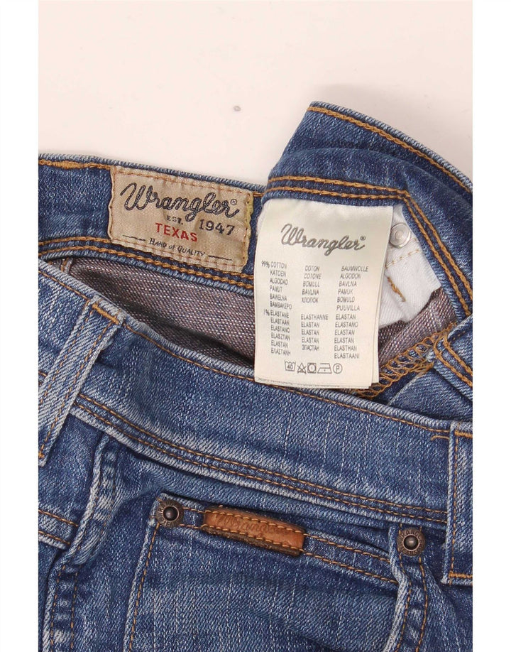 Wrangler Jean Droit Stretch Texas Homme W30 L32 Bleu Coton