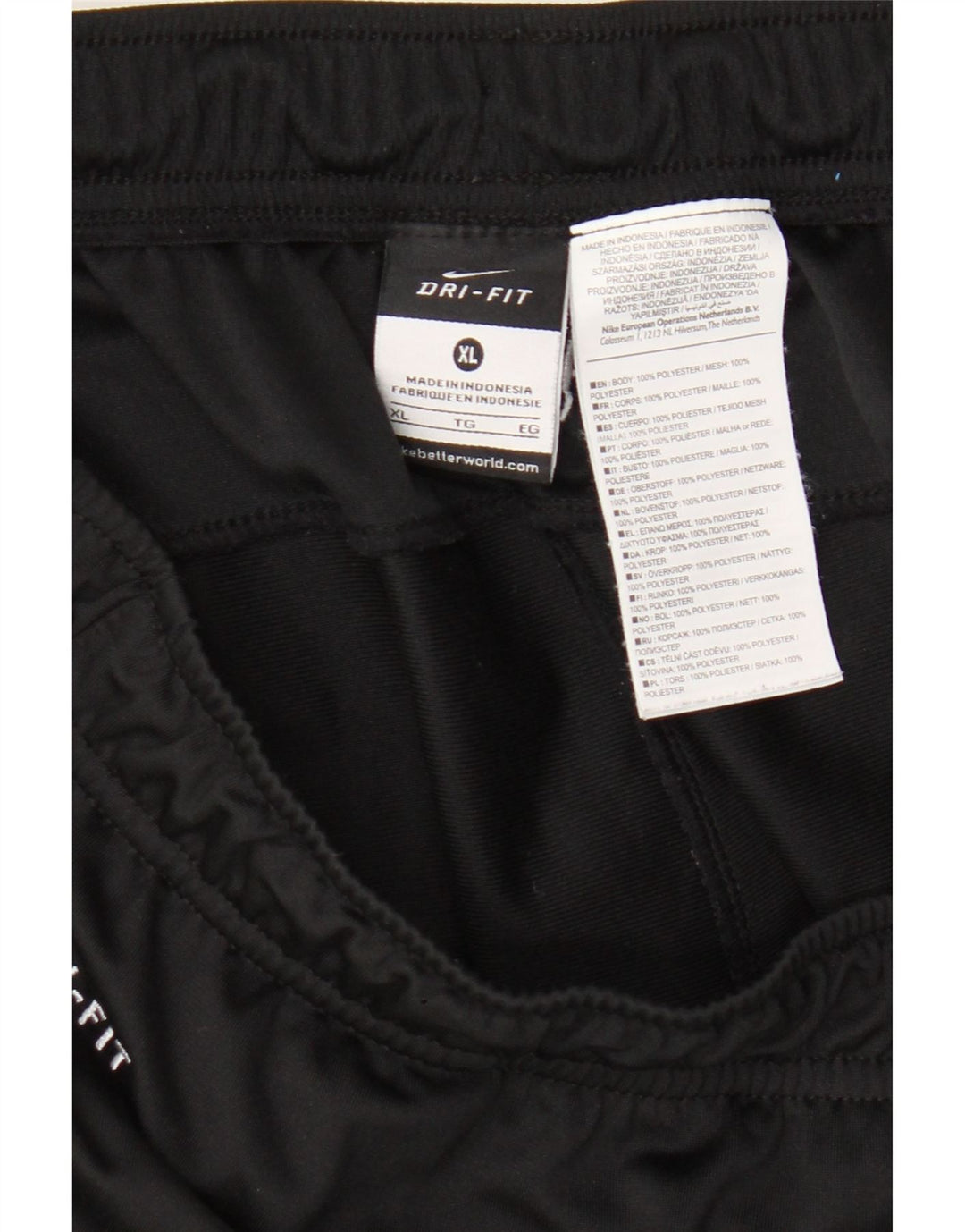 Nike Short de sport Dri Fit pour homme XL Noir Polyester