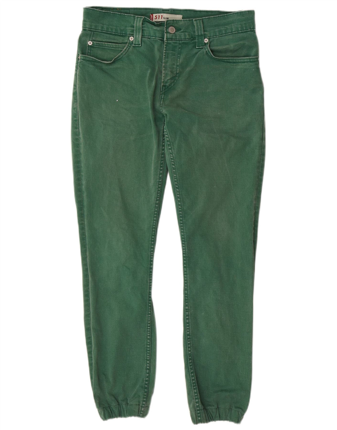 LEVI'S Jean Slim 511 Joggers Homme W32 L29 Vert Coton