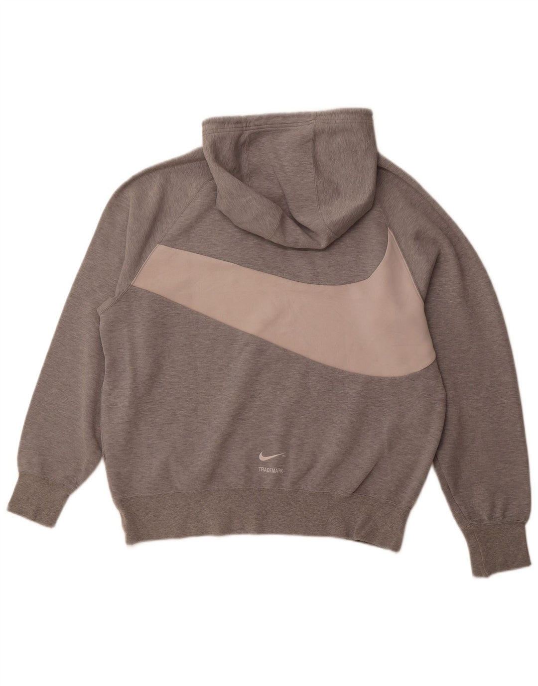 NIKE Pull à capuche graphique pour hommes, grand coton gris