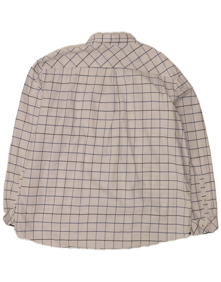 Joules Chemise coupe classique pour homme 3XL en coton à carreaux blancs