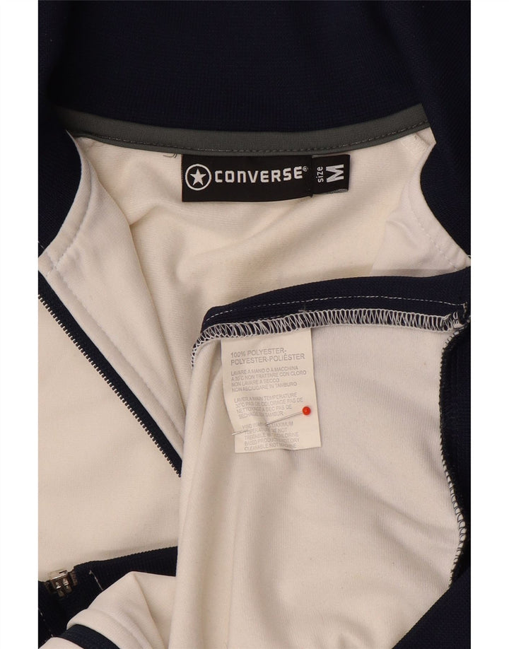 Converse Veste de Survêtement Graphique Homme Blanc Moyen Colorblock
