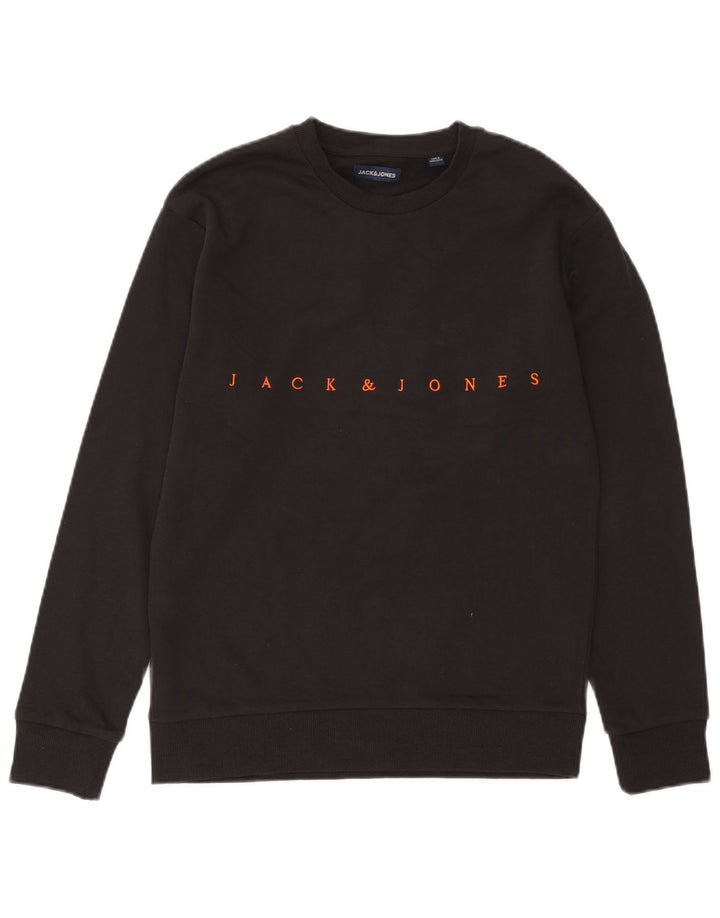 Jack & Jones Sweat-Shirt Graphique Homme Gris Moyen Coton