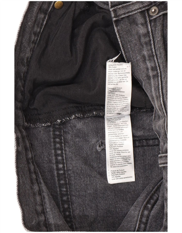 Topshop Jean ample ample femme W30 L32 noir polyester