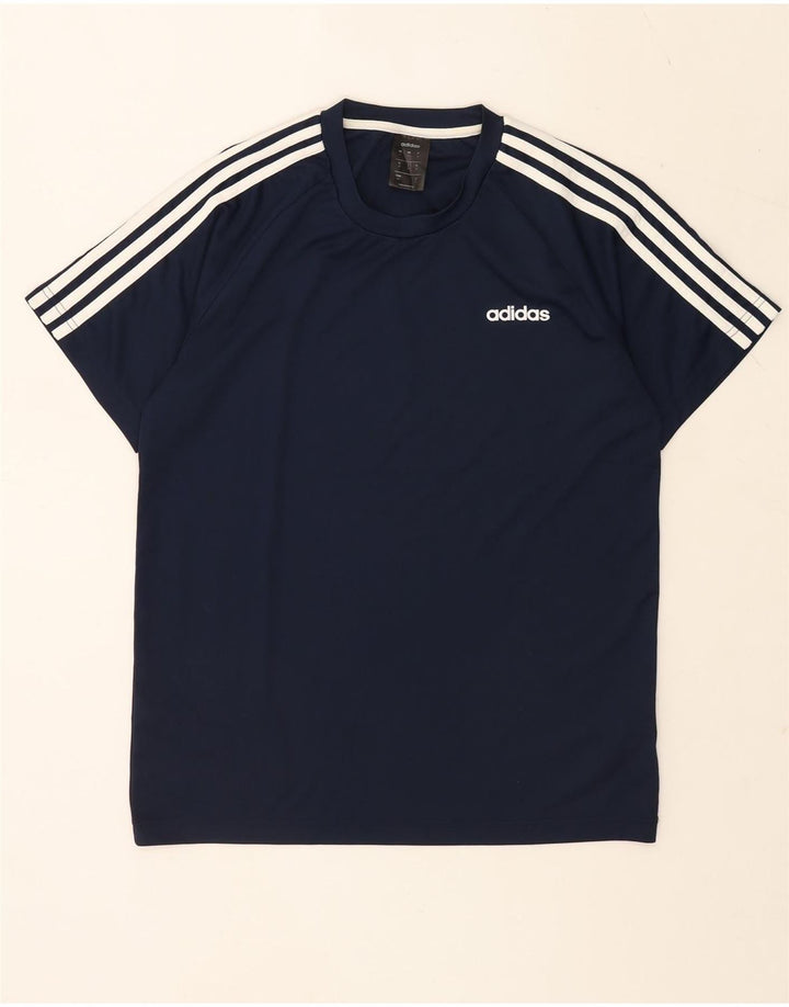 ADIDAS T-Shirt Climalite Homme Bleu Marine Moyen Polyester