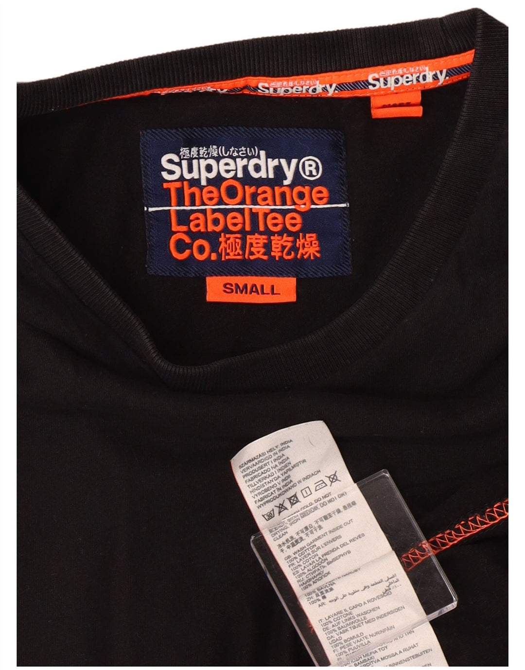 Superdry T-Shirt Homme Noir Petit Coton