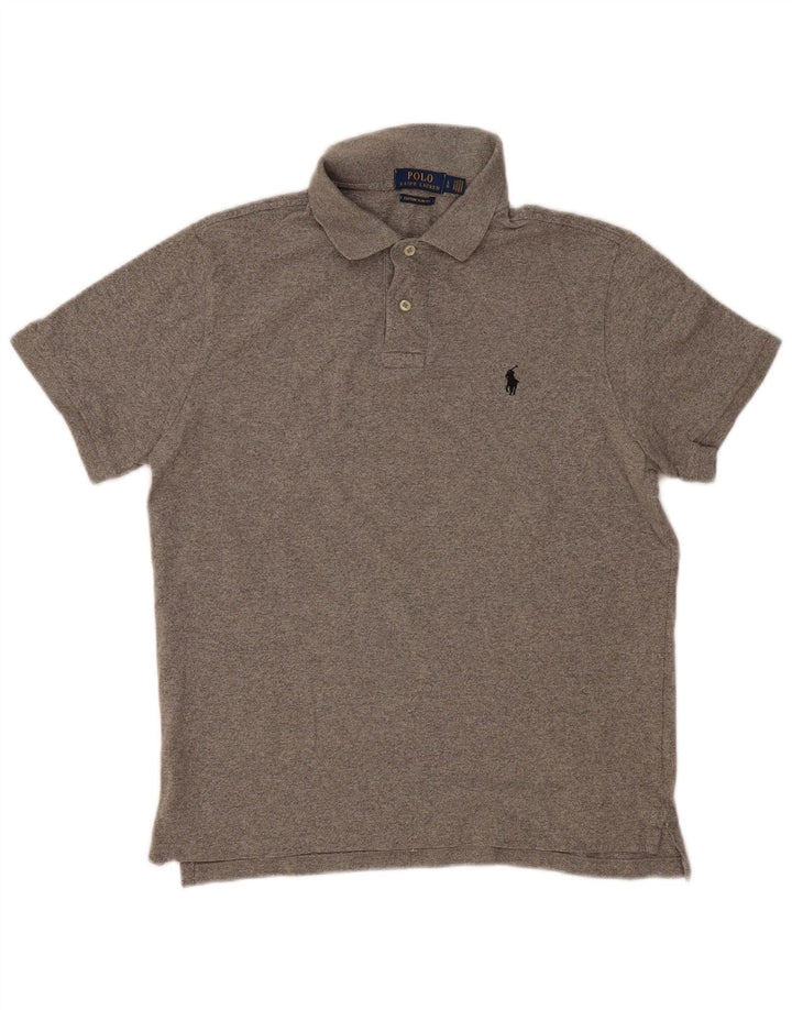 POLO RALPH LAUREN Polo Slim Fit personnalisé pour hommes en coton gris grand