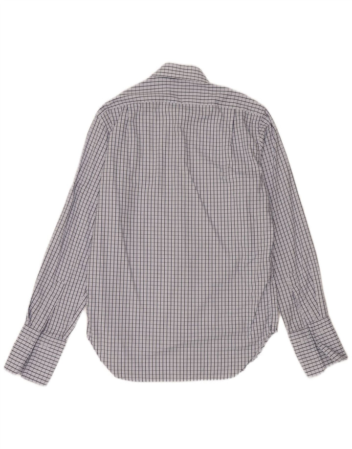 Massimo Dutti Chemise formelle pour homme Taille 41 16 Grand coton à carreaux bleus