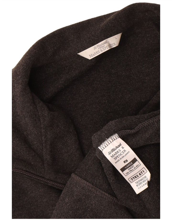 Marks & Spencer Veste de survêtement pour homme en coton gris Taille L